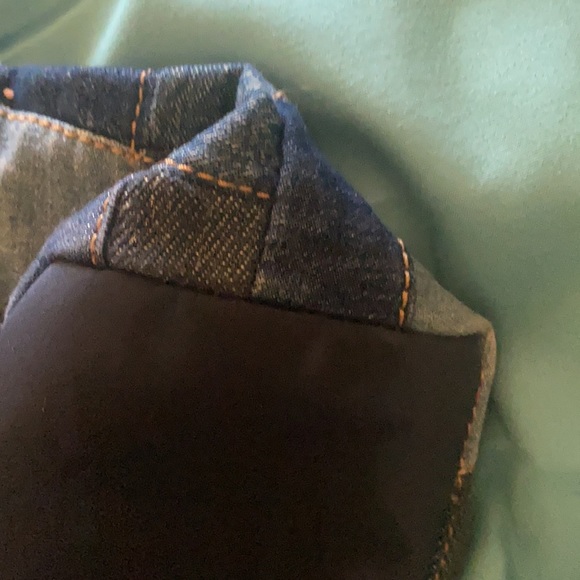 Color block Donna sharp denim purse . In good condition - Picture 7 of 11